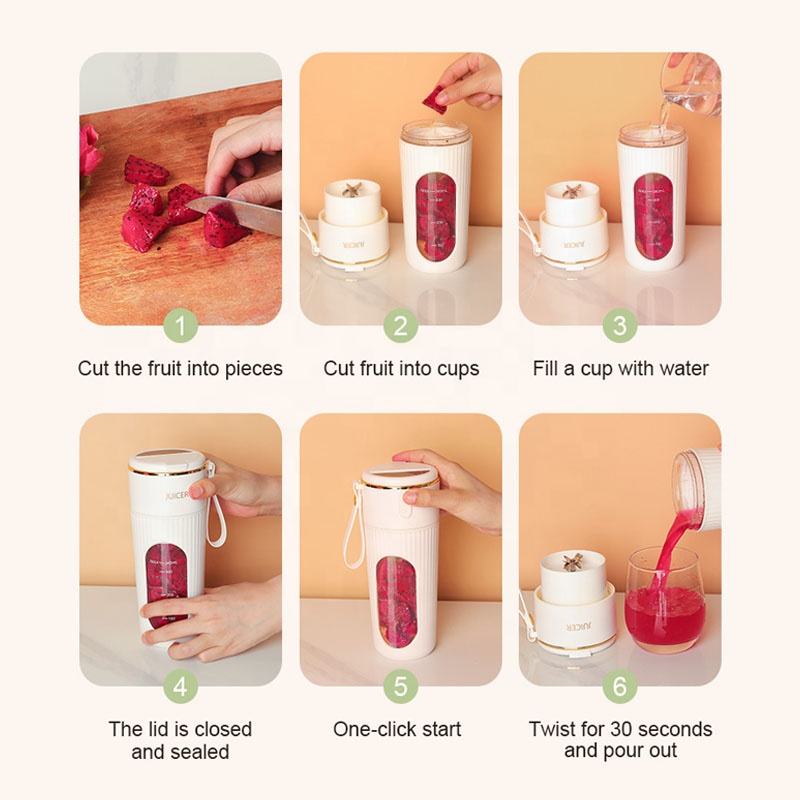 Compact Portable Blender Metal Covered